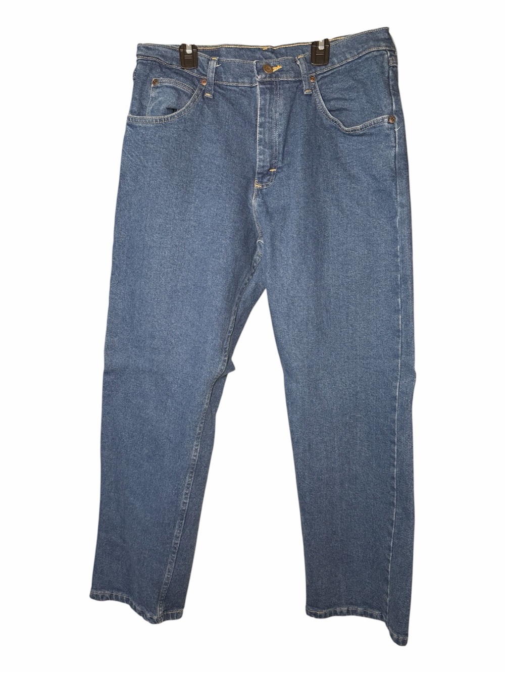 Wrangler Classic Men's Blue Denim Jeans - Casual Straight Fit